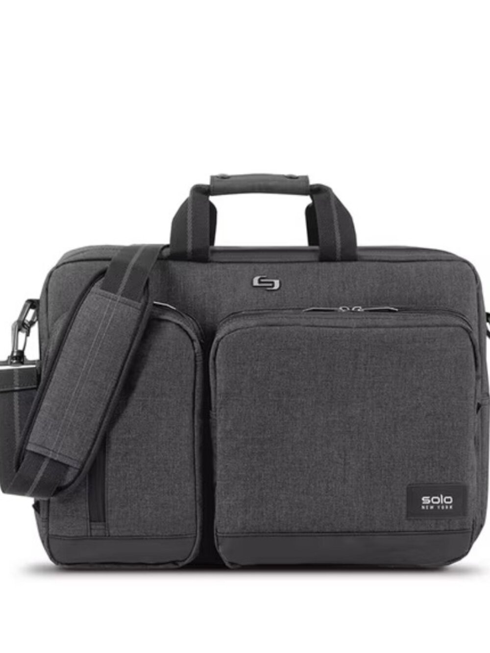 Solo New York Duane Hybrid Briefcase Backpack NWT Gray Laptop Bag Convertible